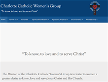 Tablet Screenshot of charlottecatholicwomensgroup.org